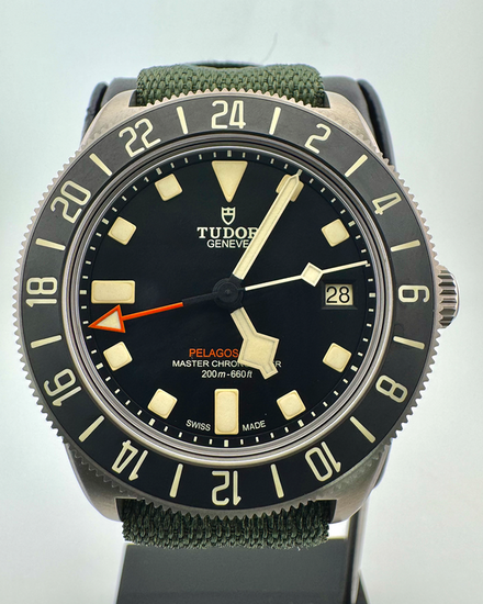 No Reserve - 2026 Tudor Pelagos FXD GMT "Aéronautique Navale" 42MM Black Dial Textile Strap (2542G267NU)
