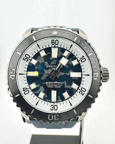 No Reserve - 2026 Breitling Superocean Super Diver 46MM Camo Dial Rubber Strap (E10379351B1S1)