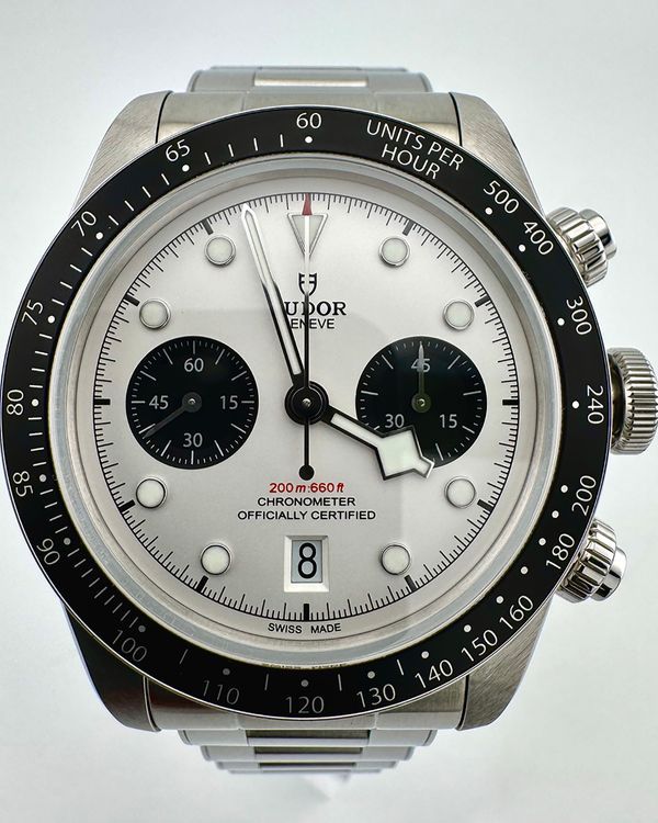 No Reserve - 2022 Tudor Black Bay Chrono "Panda" 41MM White Dial Steel Bracelet (79360N)
