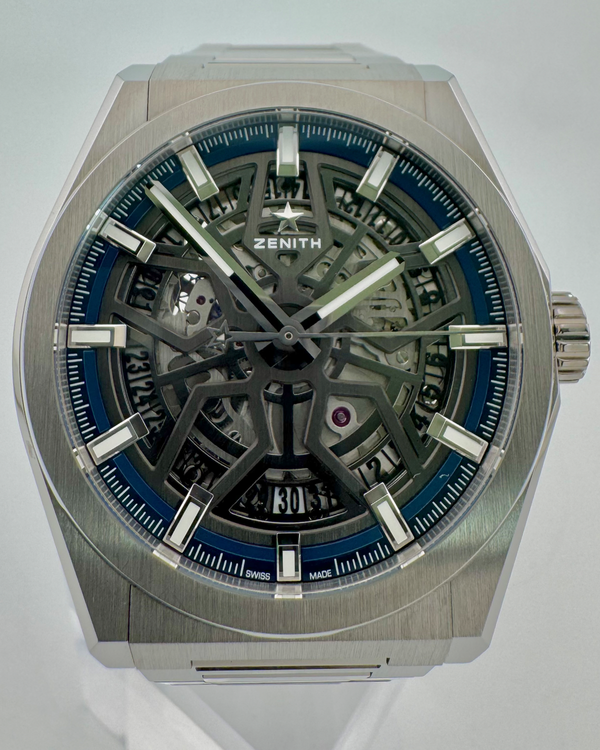 No Reserve - 2022 Zenith Defy Classic 41MM Skeleton Dial Titanium Bracelet (95.9000.670/78.M9000)