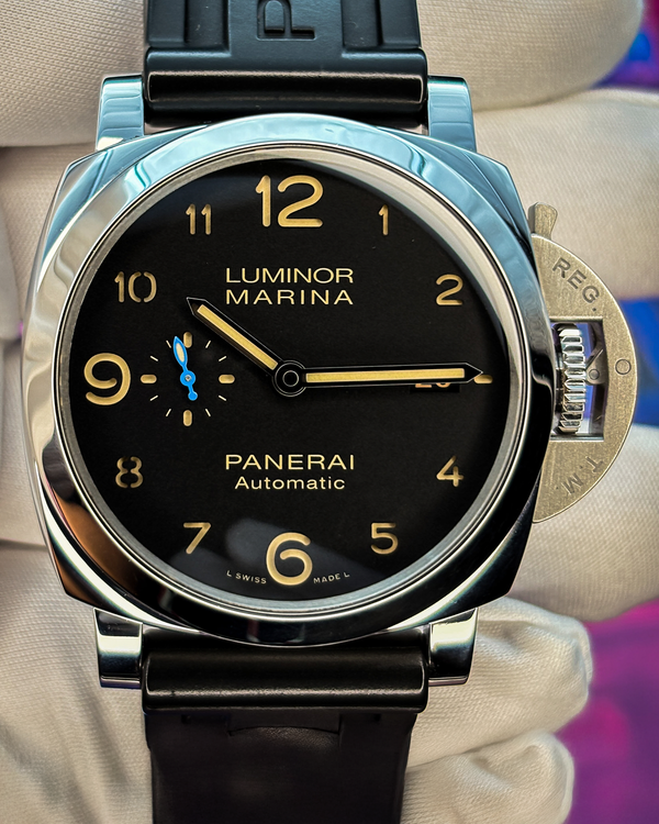 2020 Panerai Luminor Marina 1950 3 Days 44MM Black Dial Rubber Strap (PAM01359)