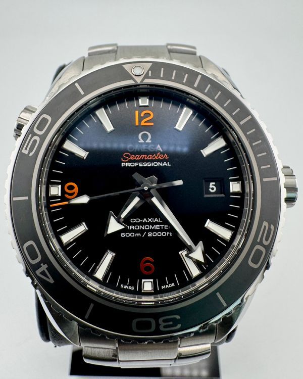 No Reserve - 2012 Omega Seamaster Planet Ocean 600M 45.5MM Black Dial Steel Bracelet (232.30.46.21.01.003)