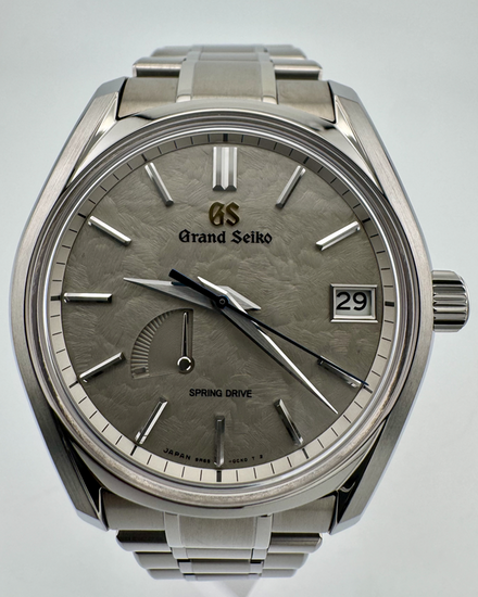 No Reserve - 2026 Grand Seiko Heritage "Winter Taisetsu" 40MM Grey Dial Titanium Bracelet (SBGA415G)
