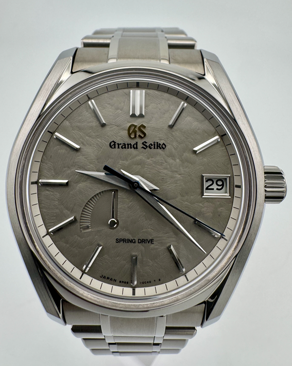 No Reserve - 2026 Grand Seiko Heritage "Winter Taisetsu" 40MM Grey Dial Titanium Bracelet (SBGA415G)