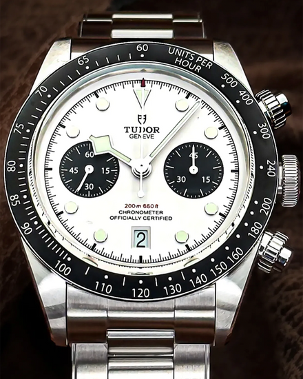 2025 Tudor Black Bay Chrono "Panda" 41MM White Dial Steel Bracelet (79360N)