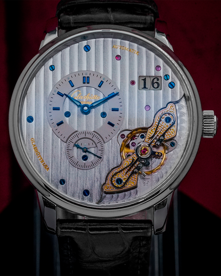 2023 Glashütte Original PanoMaticInverse 42MM Silver Dial Leather Strap (1-91-02-02-02-30)