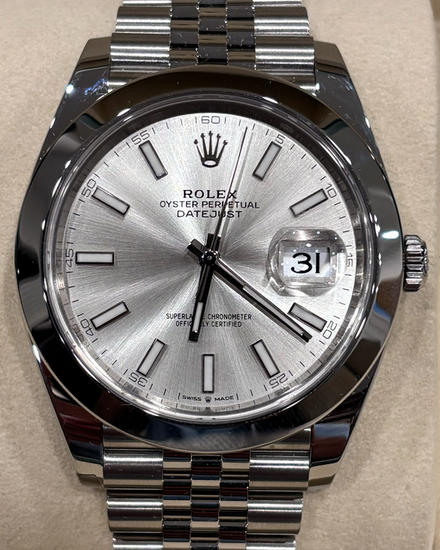 2026 Rolex Datejust 41MM Silver Dial Jubilee Bracelet (126300)
