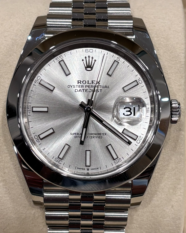 2026 Rolex Datejust 41MM Silver Dial Jubilee Bracelet (126300)