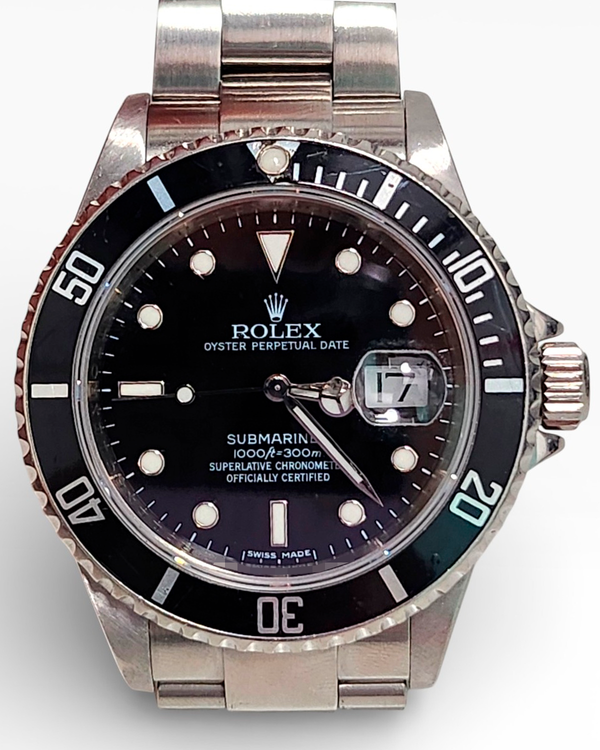 Rolex Submariner Date 40MM Black Dial Oyster Bracelet (16610T)