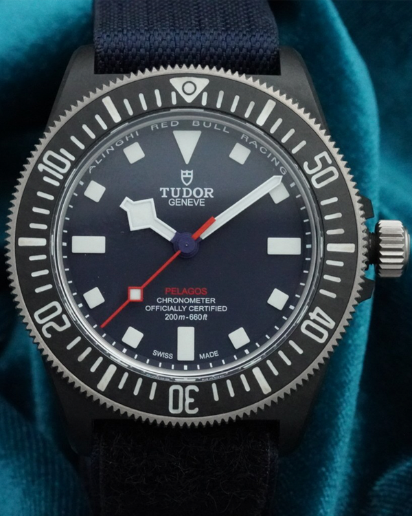 No Reserve - 2024 Tudor Pelagos FXD "Alinghi Red Bull Racing" 43MM Blue Dial Textile Strap (25707KN)