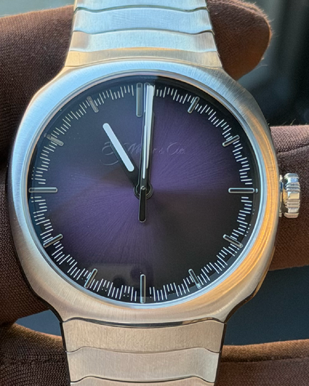 2024 H. Moser & Cie Streamliner Centre Seconds Purple Haze 40MM Purple Dial Steel Bracelet (6201-1201)
