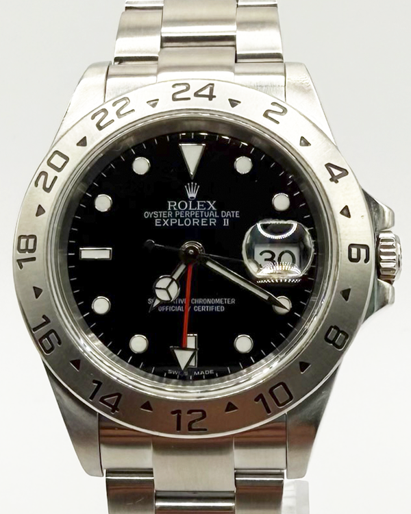 2008 Rolex Explorer II 40MM Black Dial Oyster Bracelet (16570)