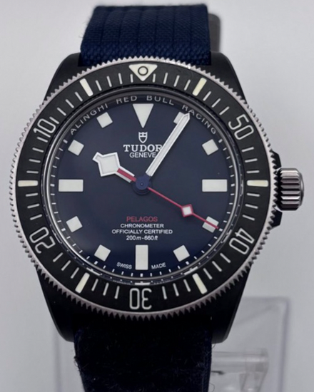 2023 Tudor Pelagos FXD "Alinghi Red Bull Racing" 42MM Blue Dial Textile Strap (M25707KN-0001)