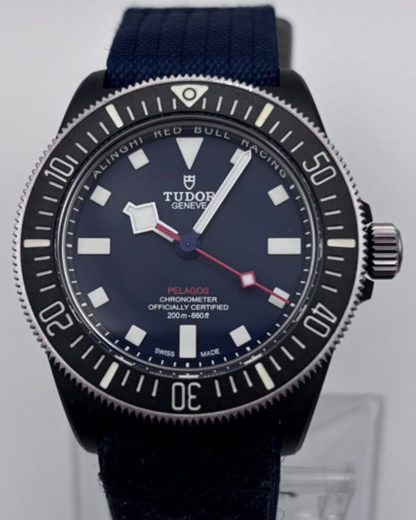 2023 Tudor Pelagos FXD "Alinghi Red Bull Racing" 42MM Blue Dial Textile Strap (M25707KN-0001)
