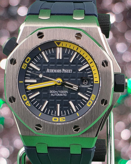 Audemars Piguet Royal Oak Offshore Diver 42MM Blue Dial Rubber Strap (15710ST.OO.A027CA.01)