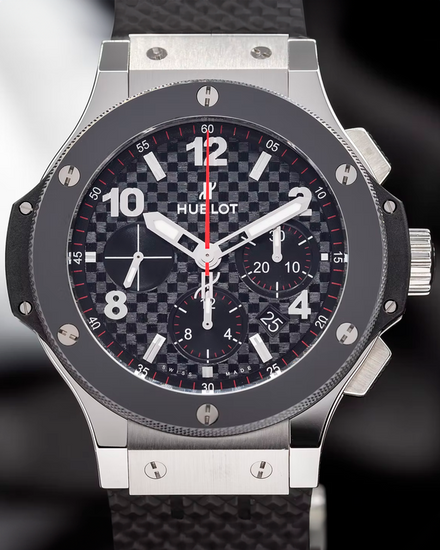 2006 Hublot Big Bang 44MM Carbon Fiber Dial Rubber Strap (301.SB.131.RX)