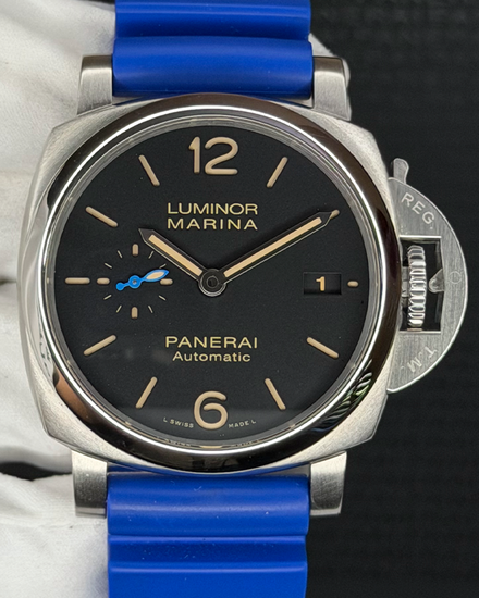 No Reserve - 2018 Panerai Luminor Marina 1950 3 Days 42MM Black Dial Rubber Strap (PAM01392)