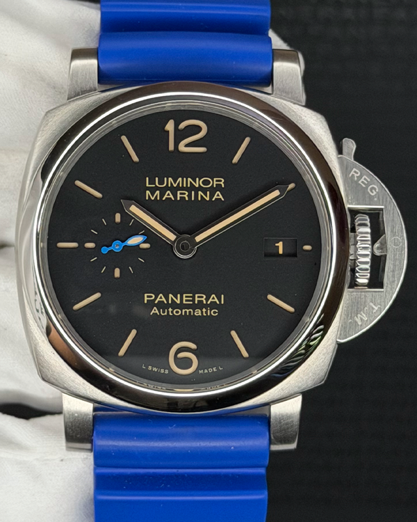 No Reserve - 2018 Panerai Luminor Marina 1950 3 Days 42MM Black Dial Rubber Strap (PAM01392)