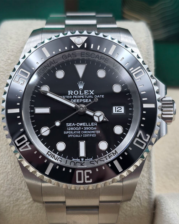 2023 Rolex Sea-Dweller Deepsea 44MM Black Dial Oyster Bracelet (136660)