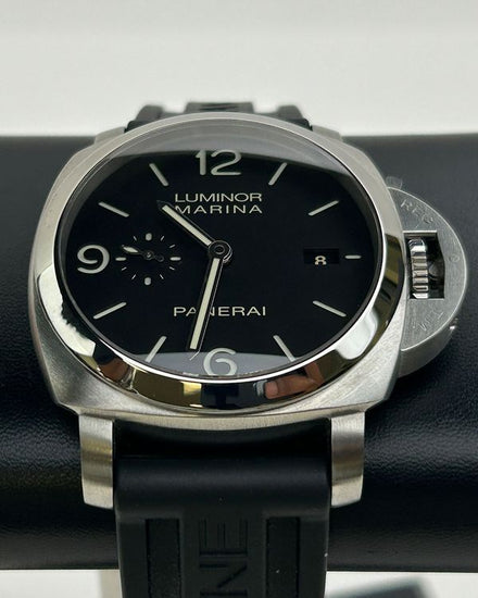 2012 Panerai Luminor Marina 1950 3 Days 44MM Black Dial Rubber Strap (PAM00312)