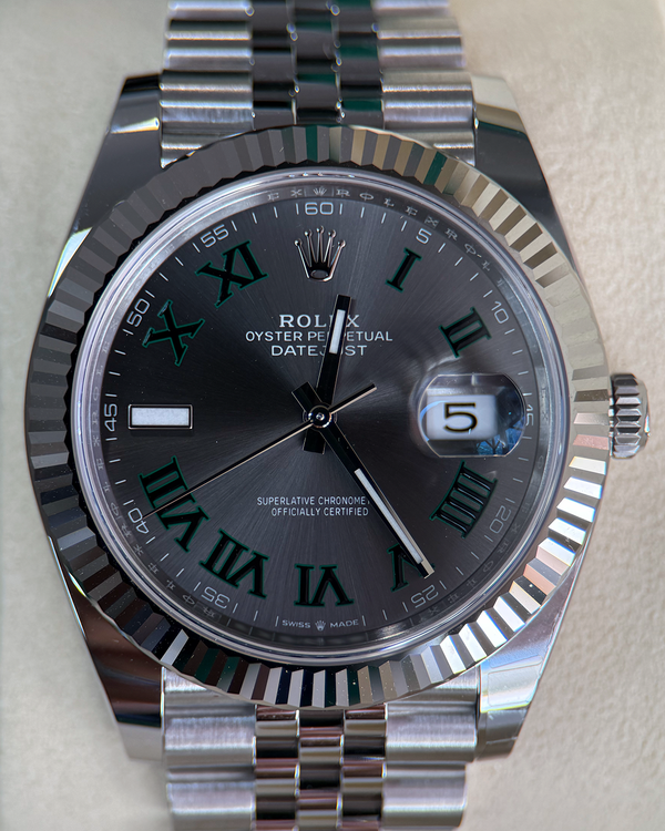 2026 Rolex Datejust "Wimbledon" 41MM Slate Dial Oyster Bracelet (126334)