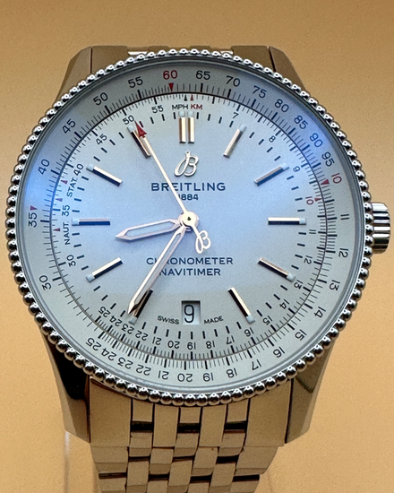 2020 Breitling Navitimer 41MM Silver Dial Steel Bracelet (A17326)