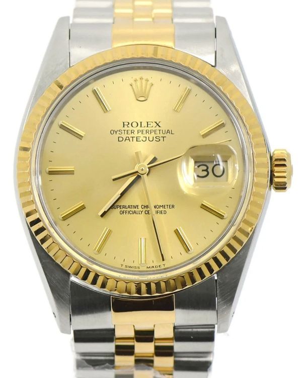 1985 Rolex Datejust 36MM Champagne Dial Two-Tone Jubilee Bracelet (16013)