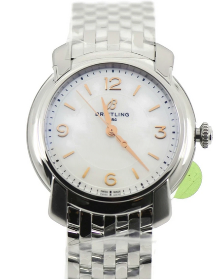 2026 Breitling Premier 32MM Quartz White Dial Steel Bracelet (A77330)