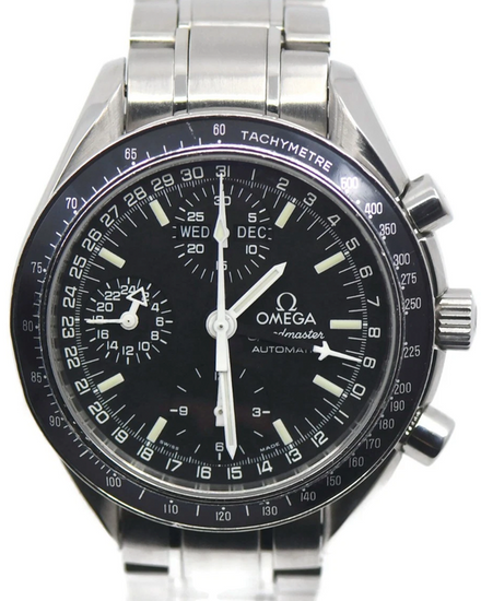 Omega Speedmaster Day-Date 39MM Black Dial Steel Bracelet (3520.50.00)