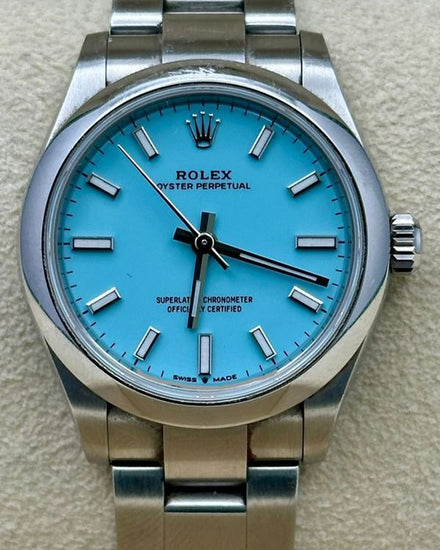 2021 Rolex Oyster Perpetual 31MM Turquoise Dial Oyster Bracelet (277200)