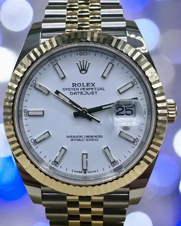 2026 Rolex Datejust 41MM White Dial Two-Tone Jubilee Bracelet (126333)