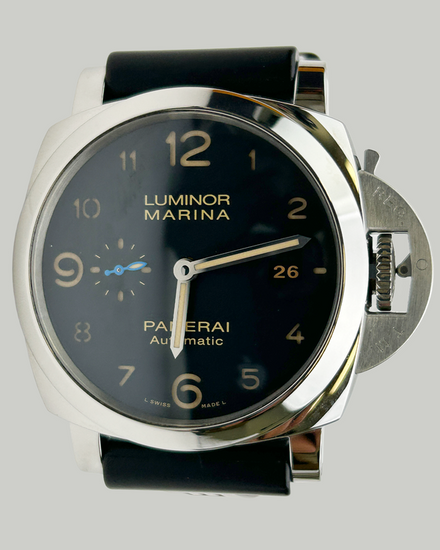 2019 Panerai Luminor Marina 1950 3 Days 44MM Black Dial Rubber Strap (PAM01359)