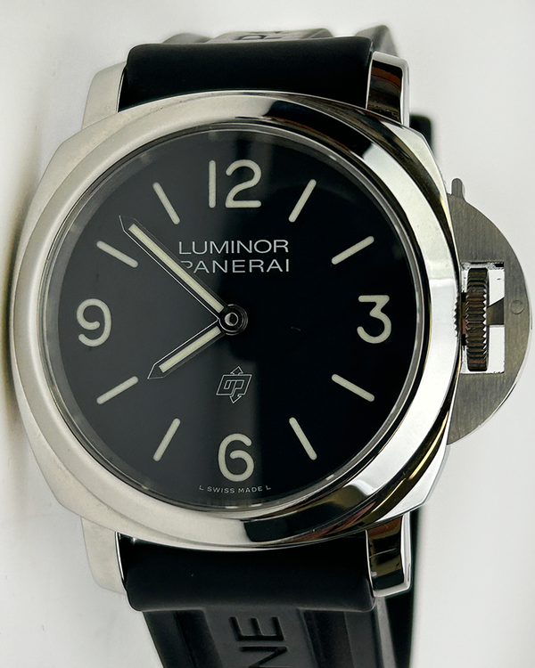 (HOLD) 2020 Panerai Luminor Base Logo 44MM Black Dial Leather Strap (PAM01086)