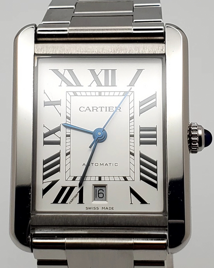 Cartier Tank Solo XL 31MM Silver Dial Steel Bracelet (W5200028)