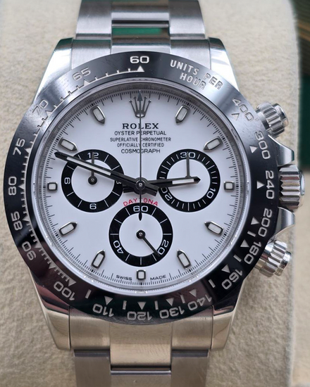 2023 Rolex Cosmograph Daytona "Panda" 40MM White Dial Oyster Bracelet (116500LN)