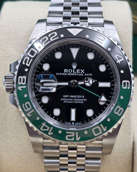 2025 Rolex GMT-Master II "Sprite" 40MM Black Dial Jubilee Bracelet (126720VTNR)