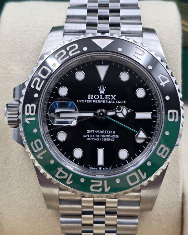 2025 Rolex GMT-Master II "Sprite" 40MM Black Dial Jubilee Bracelet (126720VTNR)