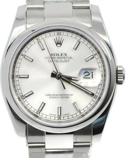 Rolex Datejust 36MM Silver Dial Oyster Bracelet (116200)