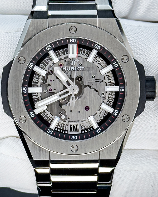 2022 Hublot Big Bang Integrated 40MM Skeleton Dial Titanium Bracelet (456.NX.0170.NX)