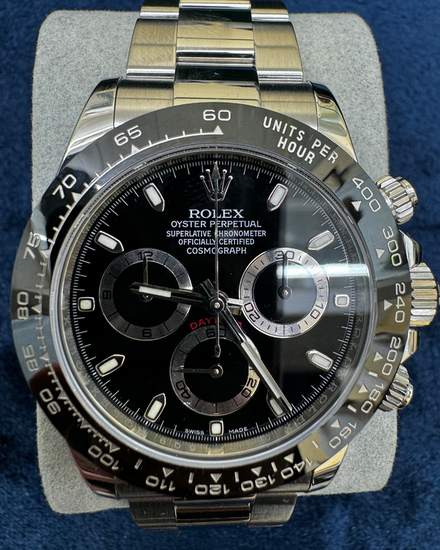 Rolex Cosmograph Daytona 40MM Black Dial Oyster Bracelet (116500LN)