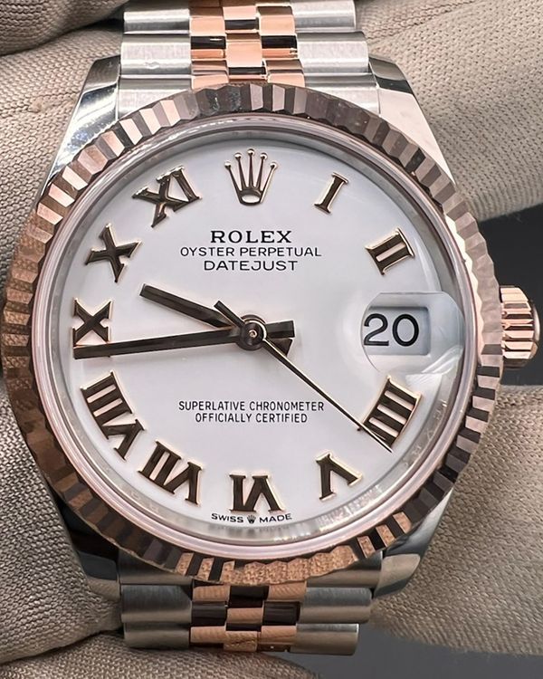 2025 Rolex Datejust 31MM White Dial Two-Tone Jubilee Bracelet (278271)