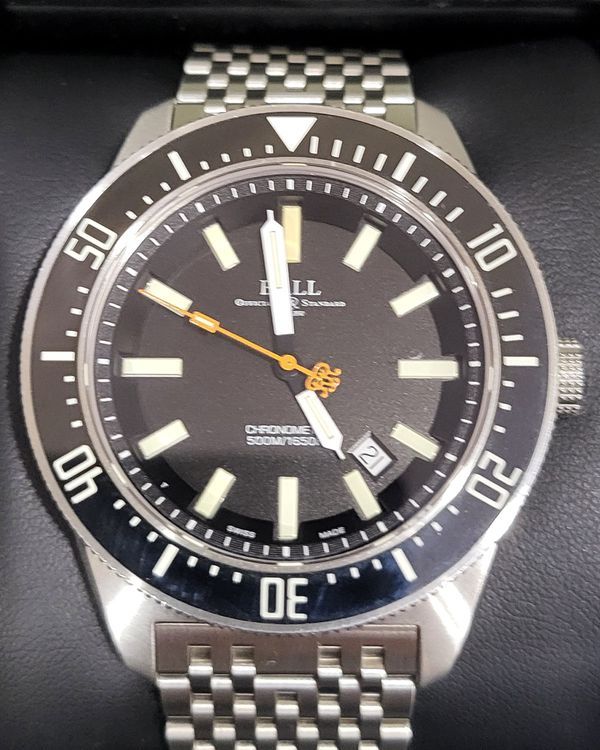 2021 Ball Engineer Master II Skindiver 45MM Black Dial Steel Bracelet (DM3108A-SCJ-BK)