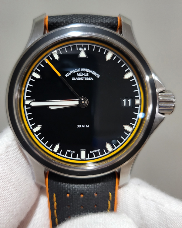 No Reserve - 2024 Mühle Glashütte Terrasport I 44MM Black Dial Rubber Strap (M1-42-13-NB)