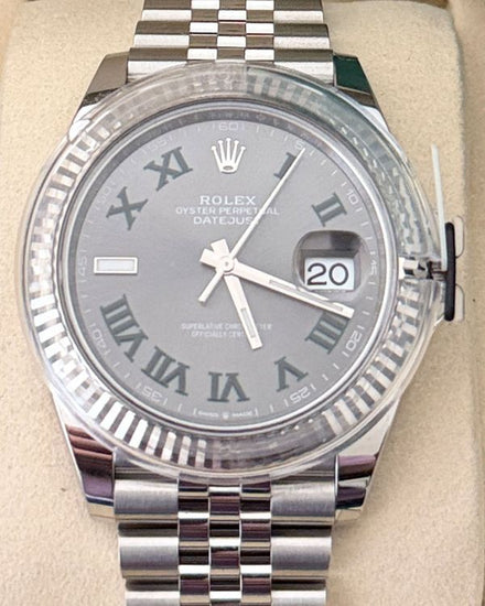 2025 Rolex Datejust "Wimbledon" 41MM Slate Dial Jubilee Bracelet (126334)