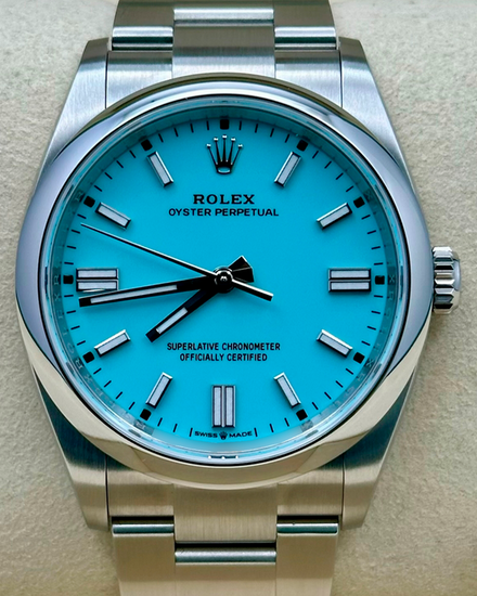 2025 Rolex Oyster Perpetual 36MM Turquoise Dial Oyster Bracelet (126000)