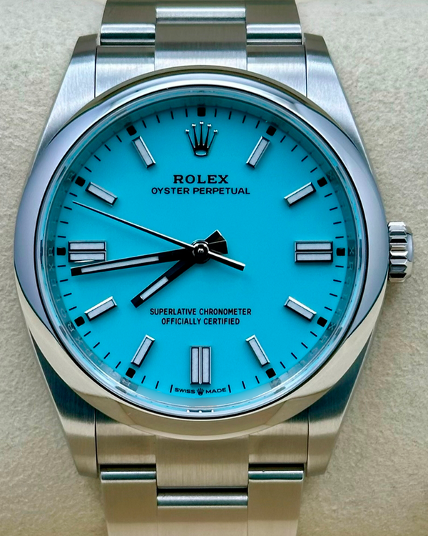 2025 Rolex Oyster Perpetual 36MM Turquoise Dial Oyster Bracelet (126000)