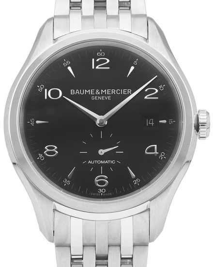 Baume & Mercier Clifton 41MM Black Dial Steel Bracelet (M0A10100)