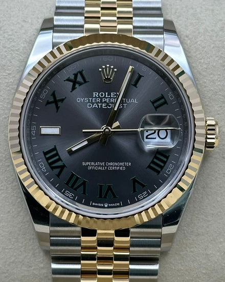 2026 Rolex Datejust "Wimbledon" 36MM Slate Dial Two-Tone Jubilee Bracelet (126233)