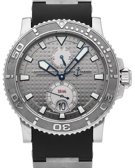 Ulysse Nardin Marine Diver 42.7MM Grey Dial Rubber Strap (263-33)