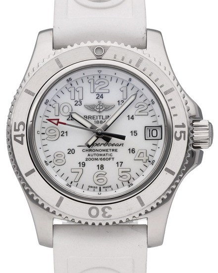 Breitling Superocean II 36MM White Dial Rubber Strap (A17312D2/A775-230S)
